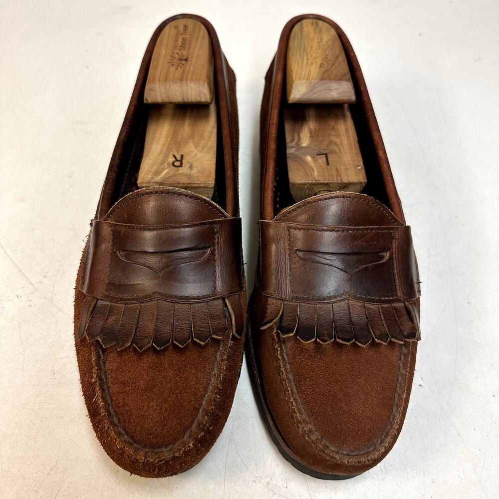 VGUC Rancourt & Co. x Cole Haan Suede Penny Loafer Moc Vibram Maine MiUSA 10 D